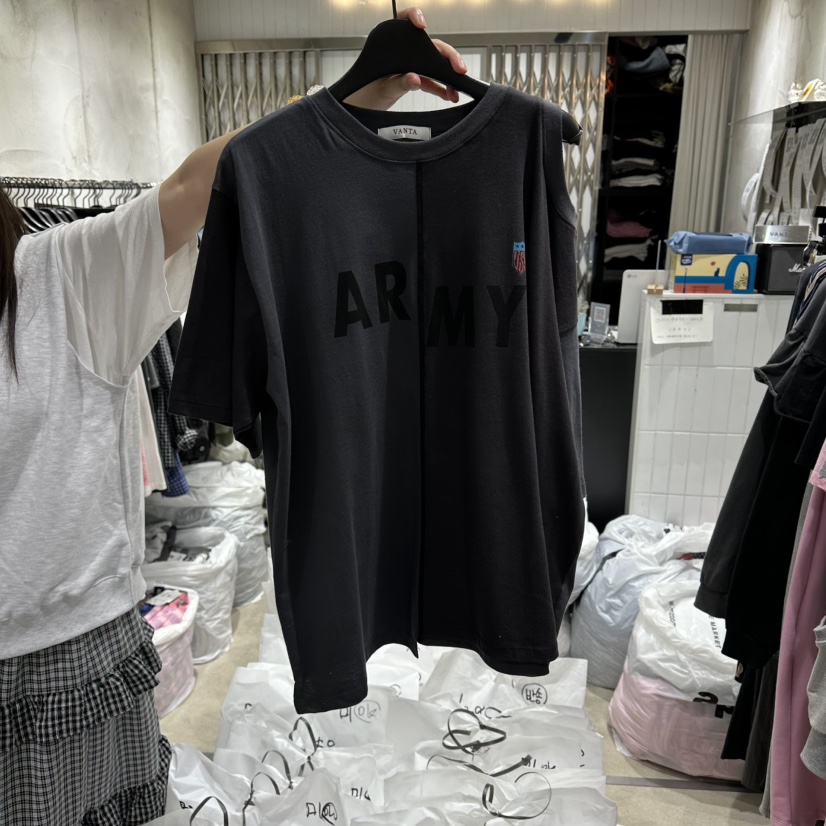 VANTA韓國直郵實拍女裝新品職業26春夏休閑時尚人氣推薦T恤VANTAT恤圖色2