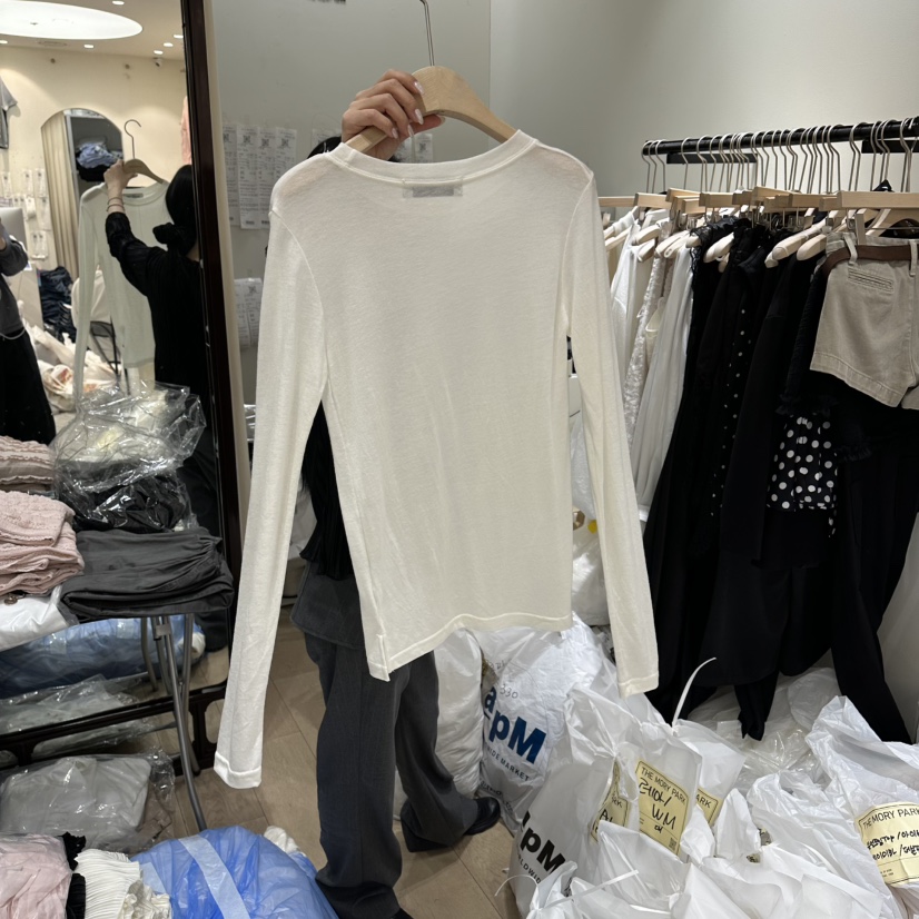 THEMORYPARK韓國東大門代購女士新款休閑26春夏人氣長袖T恤THE MORY PARK長袖T恤