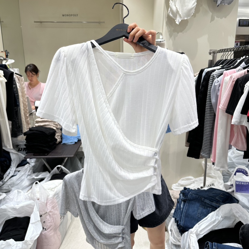 MONOPOLY韓國東大門代購女裝新品熱賣推薦26春夏時尚人氣T恤MONO_POLYT恤圖色1