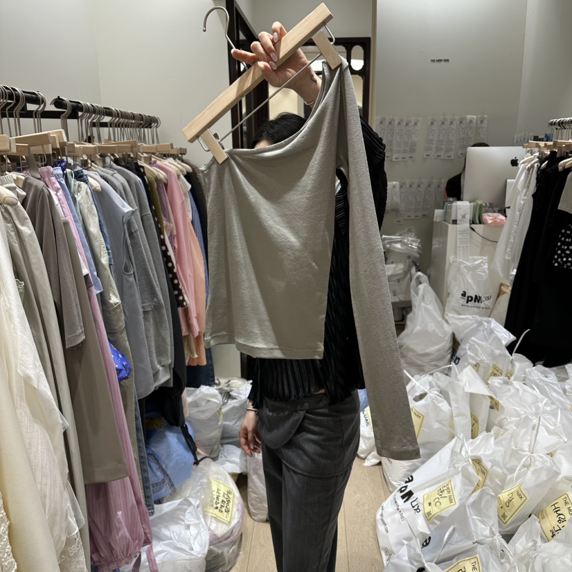 THEMORYPARK韓國東大門代購女裝新品時尚推薦熱賣長袖T恤THE MORY PARK長袖T恤