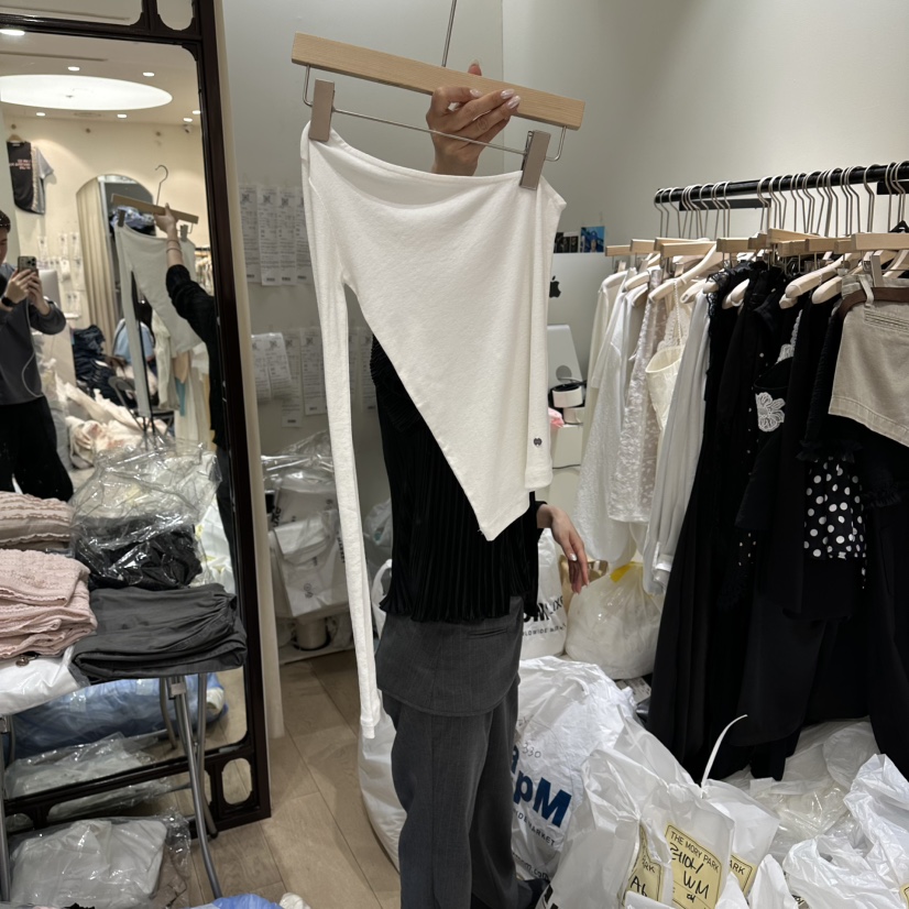 THEMORYPARK韓國東大門代購女裝新品時尚推薦熱賣長袖T恤THE MORY PARK長袖T恤圖色1