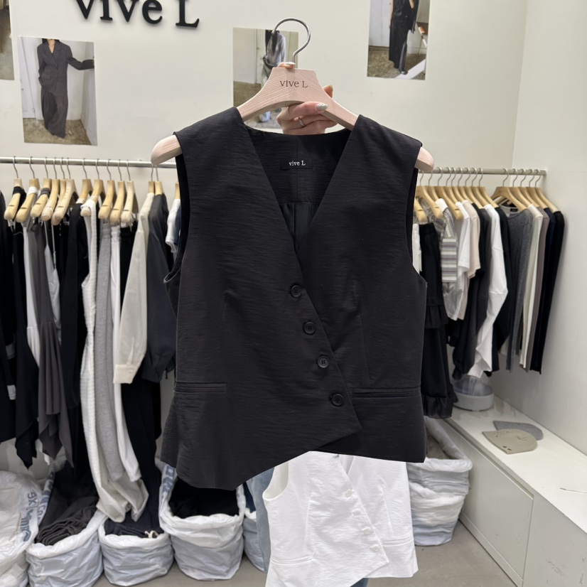 VIVEL韓國直郵實拍女裝新品時尚26春夏人氣熱賣推薦休閑馬甲VIVEL馬甲圖色3