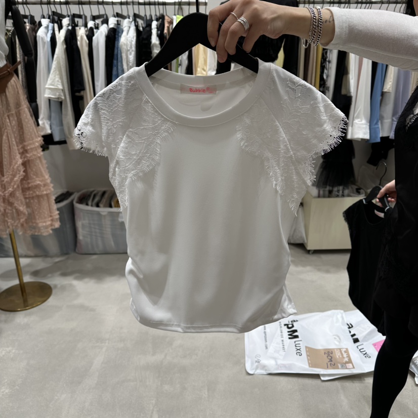 BUBBLE/LOTTIMO韓國直郵女裝新款26春夏推薦職業休閑T恤BUBBLE/LOTTIMOT恤圖色1