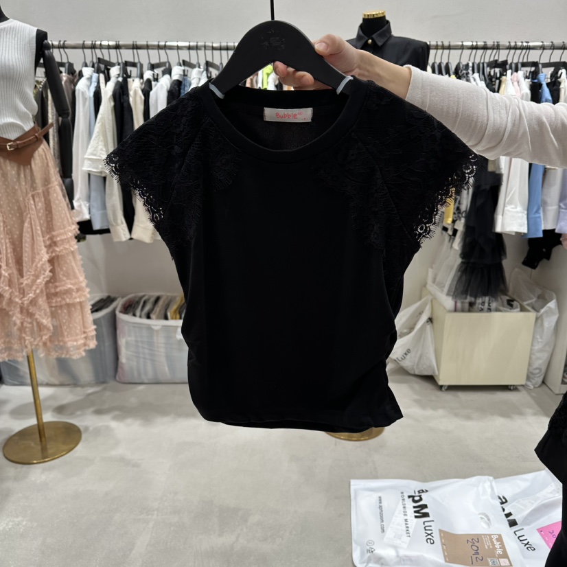 BUBBLE/LOTTIMO韓國直郵女裝新款26春夏推薦職業休閑T恤BUBBLE/LOTTIMOT恤圖色2