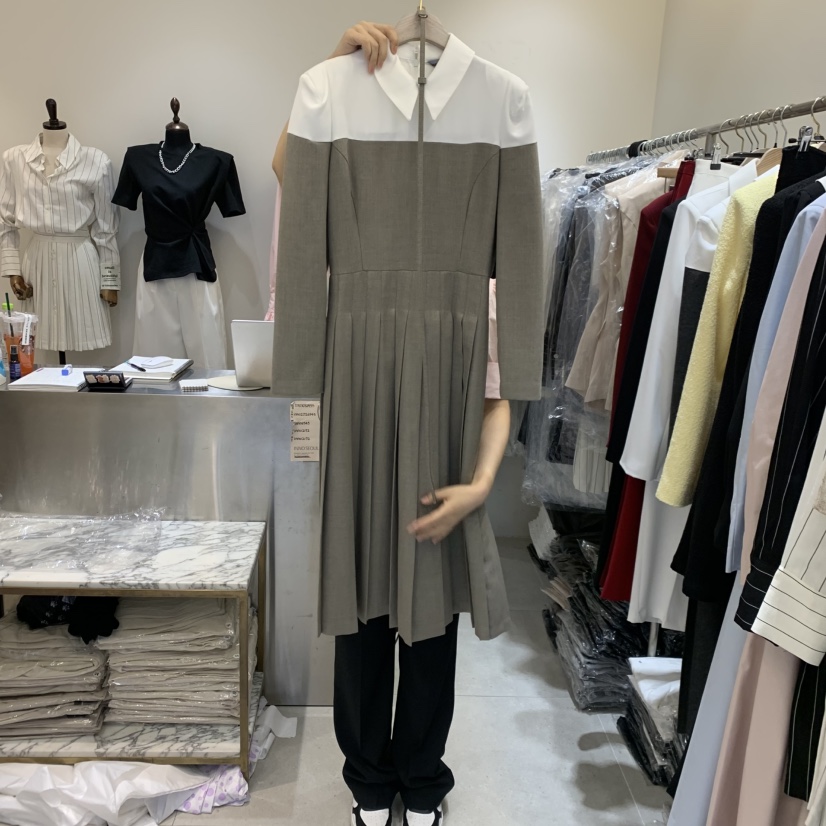 INNO韓國直郵女裝新品推薦熱賣26春夏時尚連衣裙包含腰帶INNO連衣裙圖色1