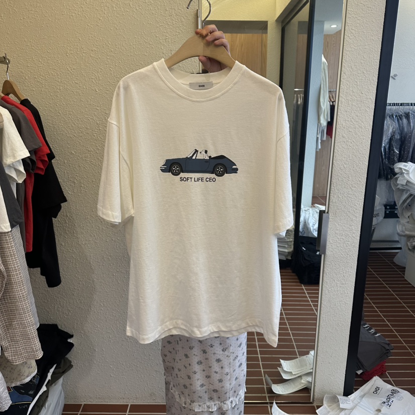 CHOI-L韓國直郵女士新品人氣休閑熱賣時尚26春夏職業T恤CHOIT恤圖色1