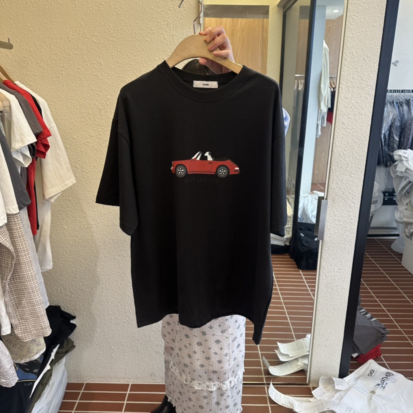 CHOI-L韓國直郵女士新品人氣休閑熱賣時尚26春夏職業T恤CHOIT恤圖色2