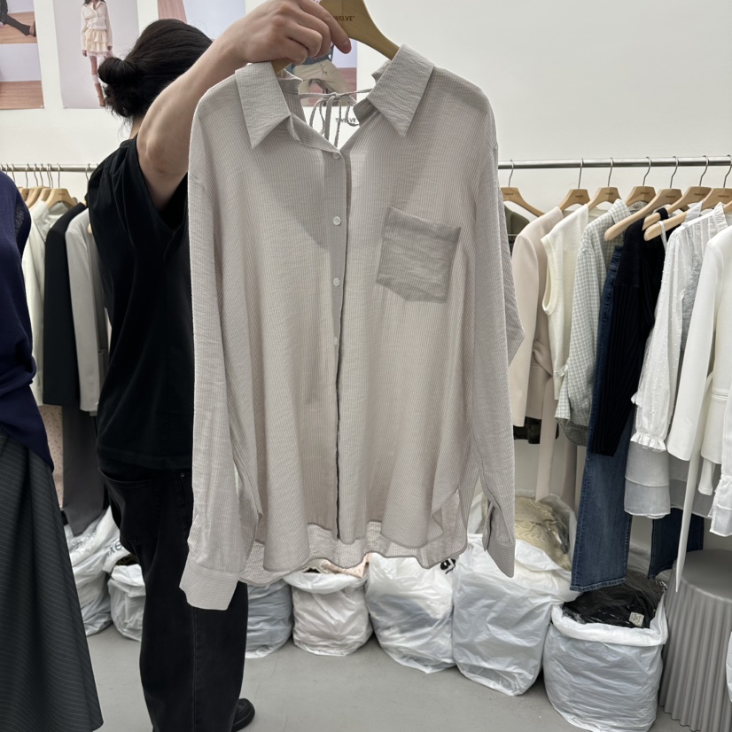 TWELVE韓國東大門直郵女裝新品職業休閑熱賣人氣襯衫蕾絲衫TWELVE襯衫/蕾絲衫圖色1