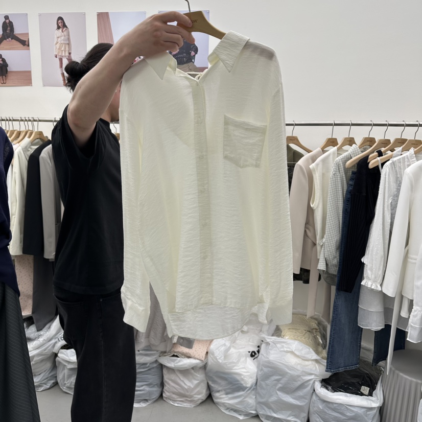 TWELVE韓國東大門直郵女裝新品職業休閑熱賣人氣襯衫蕾絲衫TWELVE襯衫/蕾絲衫圖色2