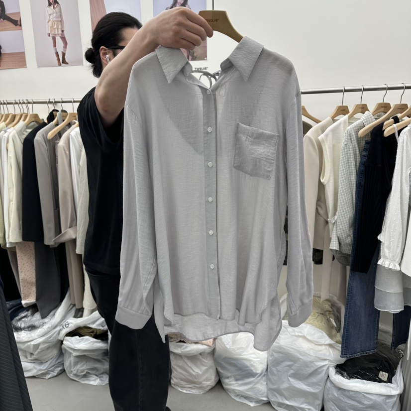 TWELVE韓國東大門直郵女裝新品職業休閑熱賣人氣襯衫蕾絲衫TWELVE襯衫/蕾絲衫圖色3