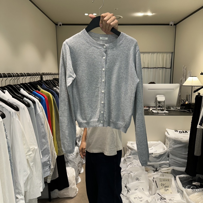 RE STOCK韓國東大門代購女士新款推薦26春夏人氣職業針織衫RE STOCK針織衫圖色3