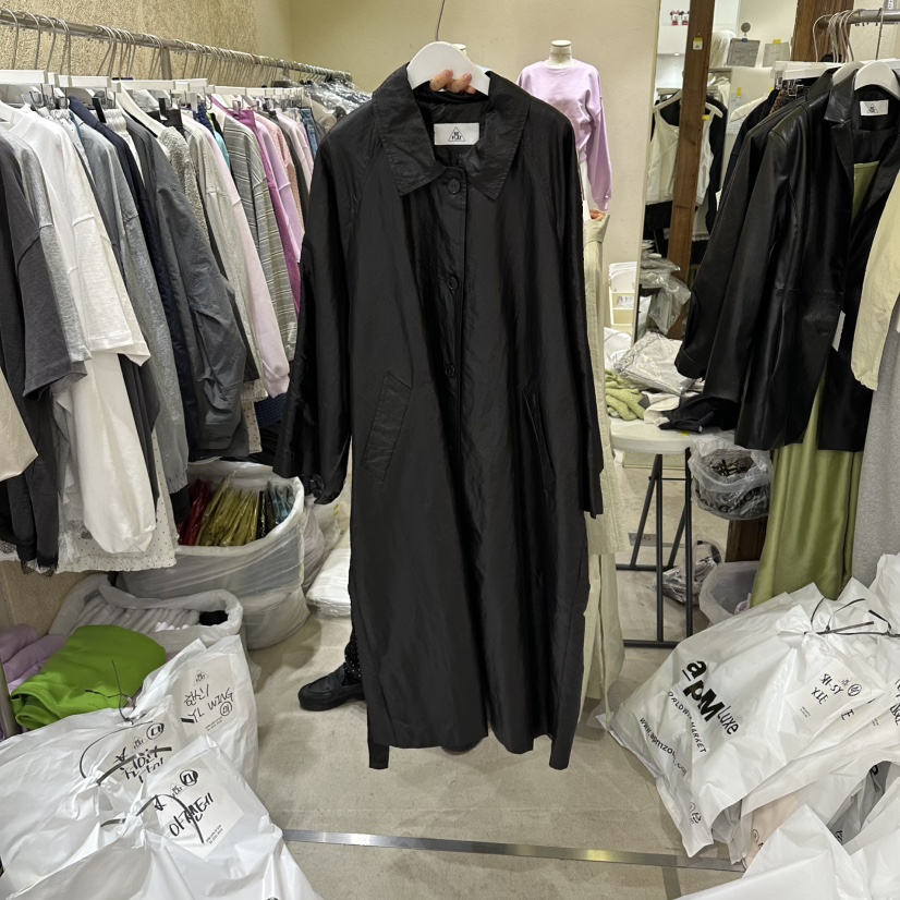 REFLAT韓國東大門直郵女裝新品休閑熱賣推薦長款風衣含腰帶REFLAT長款風衣圖色2