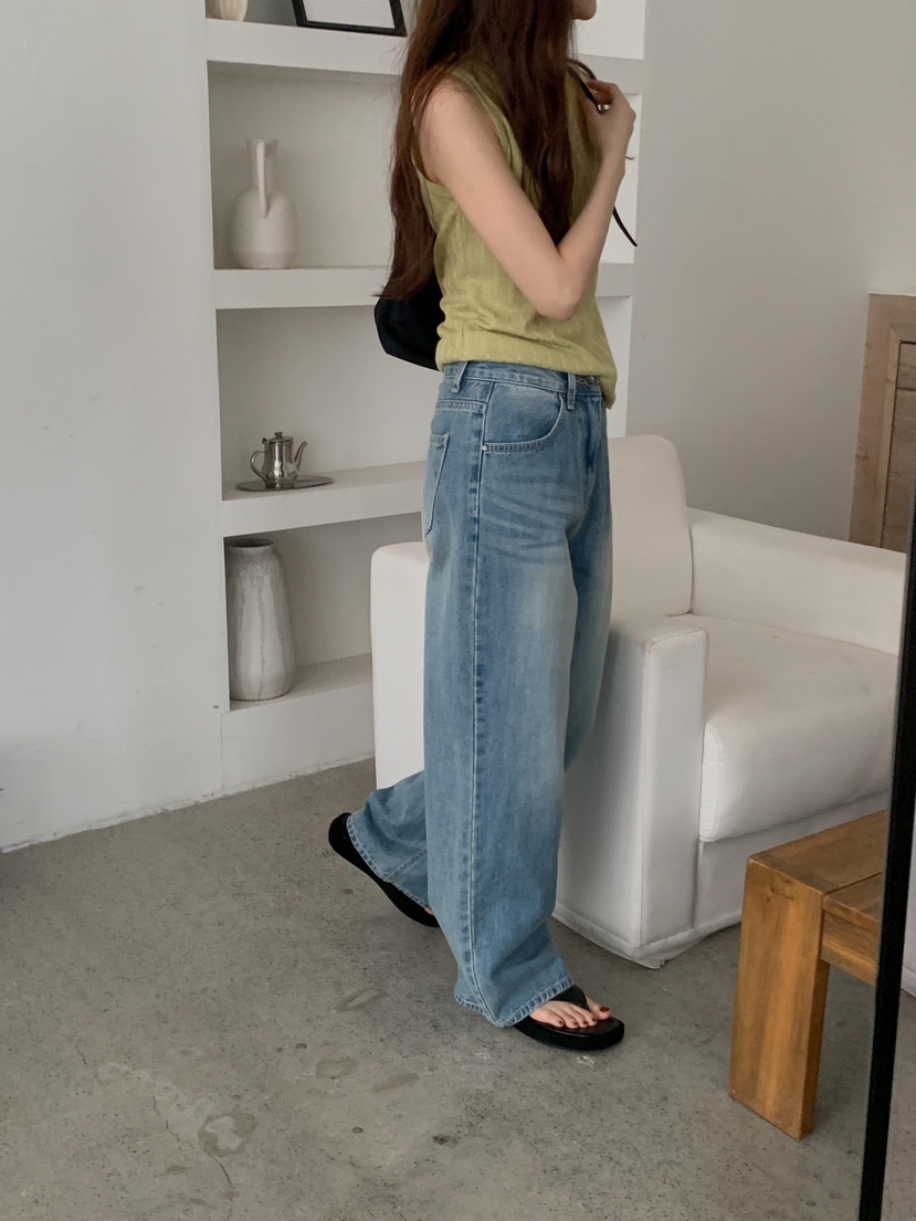 EOMPIT東大門直郵女士新品熱賣休閑職業時尚真品推薦牛仔褲EOMPIT牛仔褲