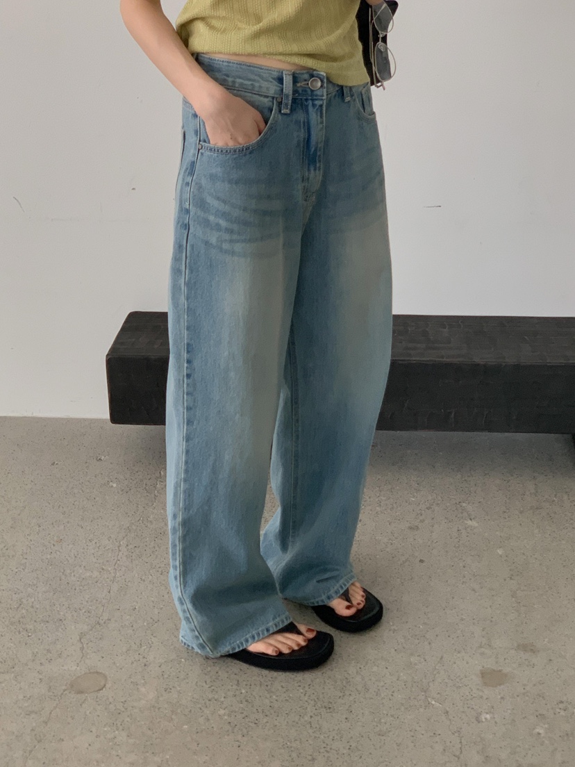 EOMPIT東大門直郵女士新品熱賣休閑職業時尚真品推薦牛仔褲EOMPIT牛仔褲