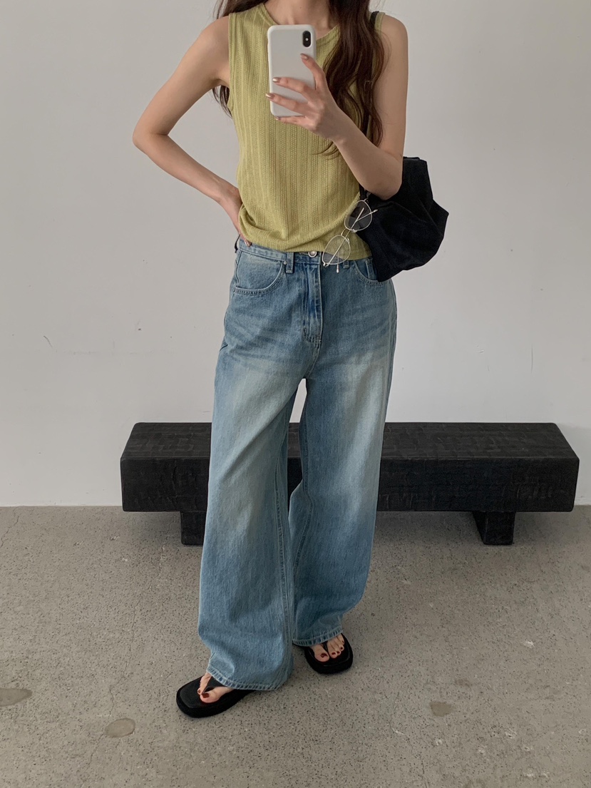 EOMPIT東大門直郵女士新品熱賣休閑職業時尚真品推薦牛仔褲EOMPIT牛仔褲