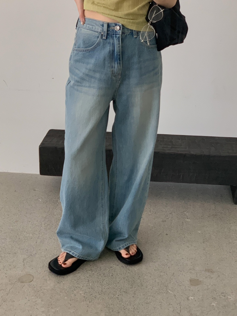 EOMPIT東大門直郵女士新品熱賣休閑職業時尚真品推薦牛仔褲EOMPIT牛仔褲圖色1