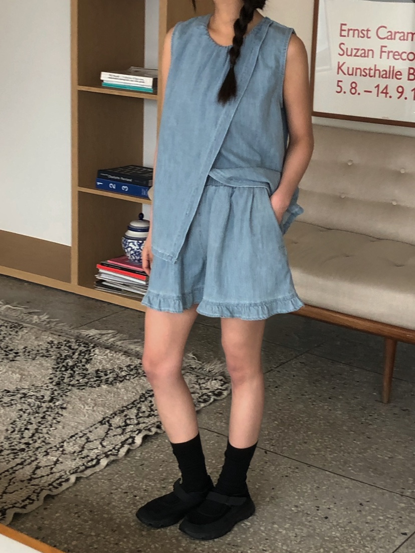 ONDO-P韓國代購女士新品熱賣推薦休閑時尚人氣短褲荷葉邊ONDO-P短褲