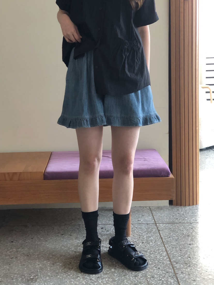 ONDO-P韓國代購女士新品熱賣推薦休閑時尚人氣短褲荷葉邊ONDO-P短褲