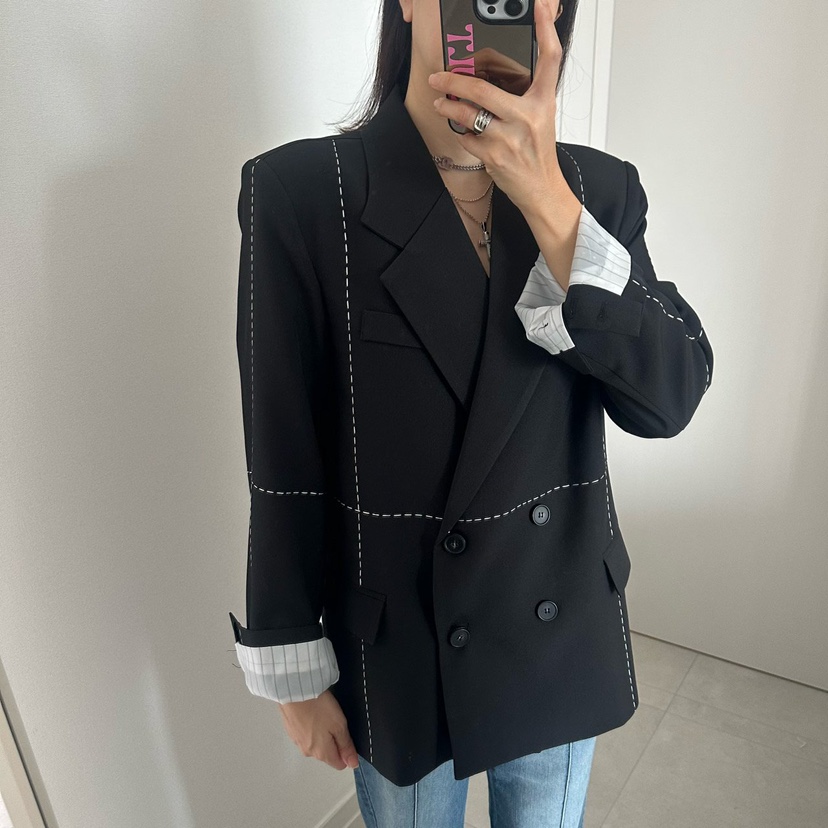 SOUIT韓國直郵女士新品推薦26春夏休閑熱賣時尚真品職業夾克SOUIT by mabel-L夾克圖色1