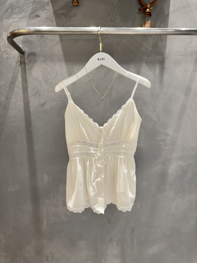 KIFF東大門直郵女裝新品人氣休閑真品職業26春夏吊帶背心蕾絲KIFF吊帶/背心圖色2