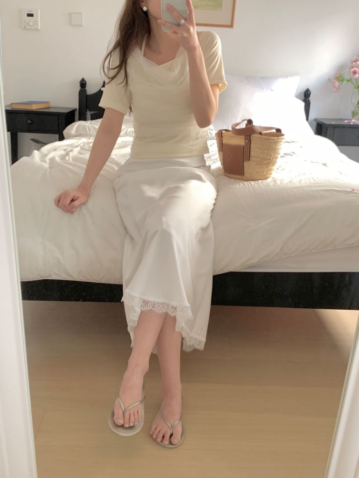 CRONG韓國直郵女士新品推薦26春夏時尚職業真品襯衫蕾絲衫CRONG襯衫/蕾絲衫