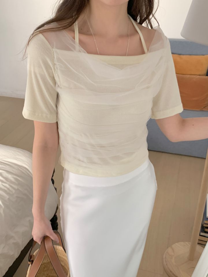 CRONG韓國直郵女士新品推薦26春夏時尚職業真品襯衫蕾絲衫CRONG襯衫/蕾絲衫