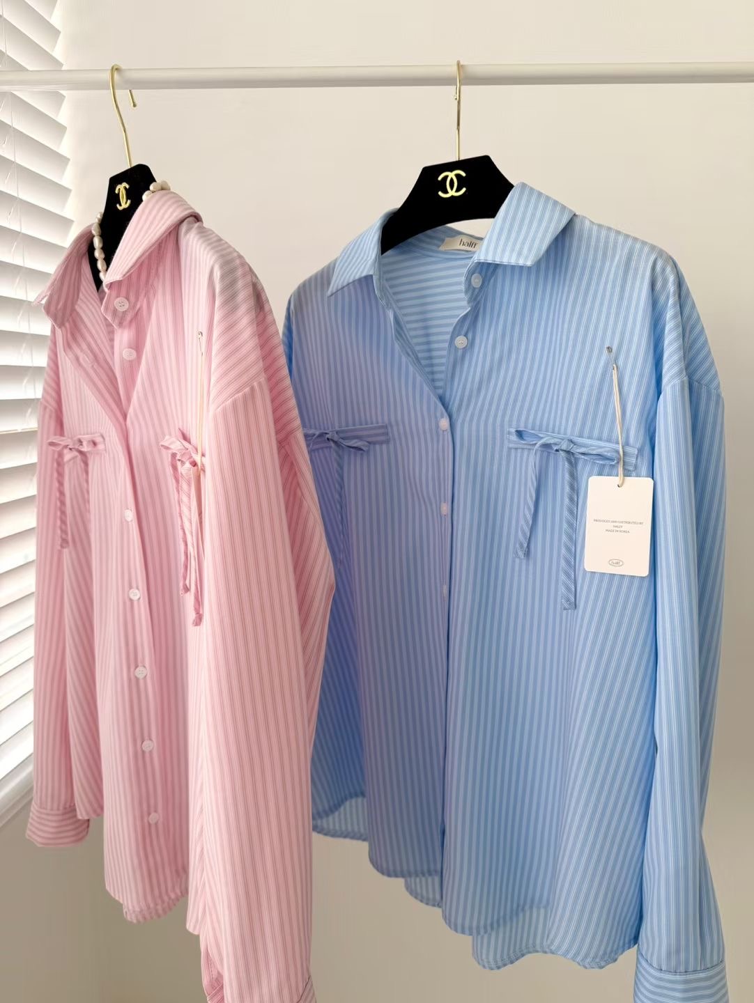 HALFF東大門直郵女裝新款熱賣26春夏職業襯衫蕾絲衫不含配飾HALFF-2件起襯衫/蕾絲衫