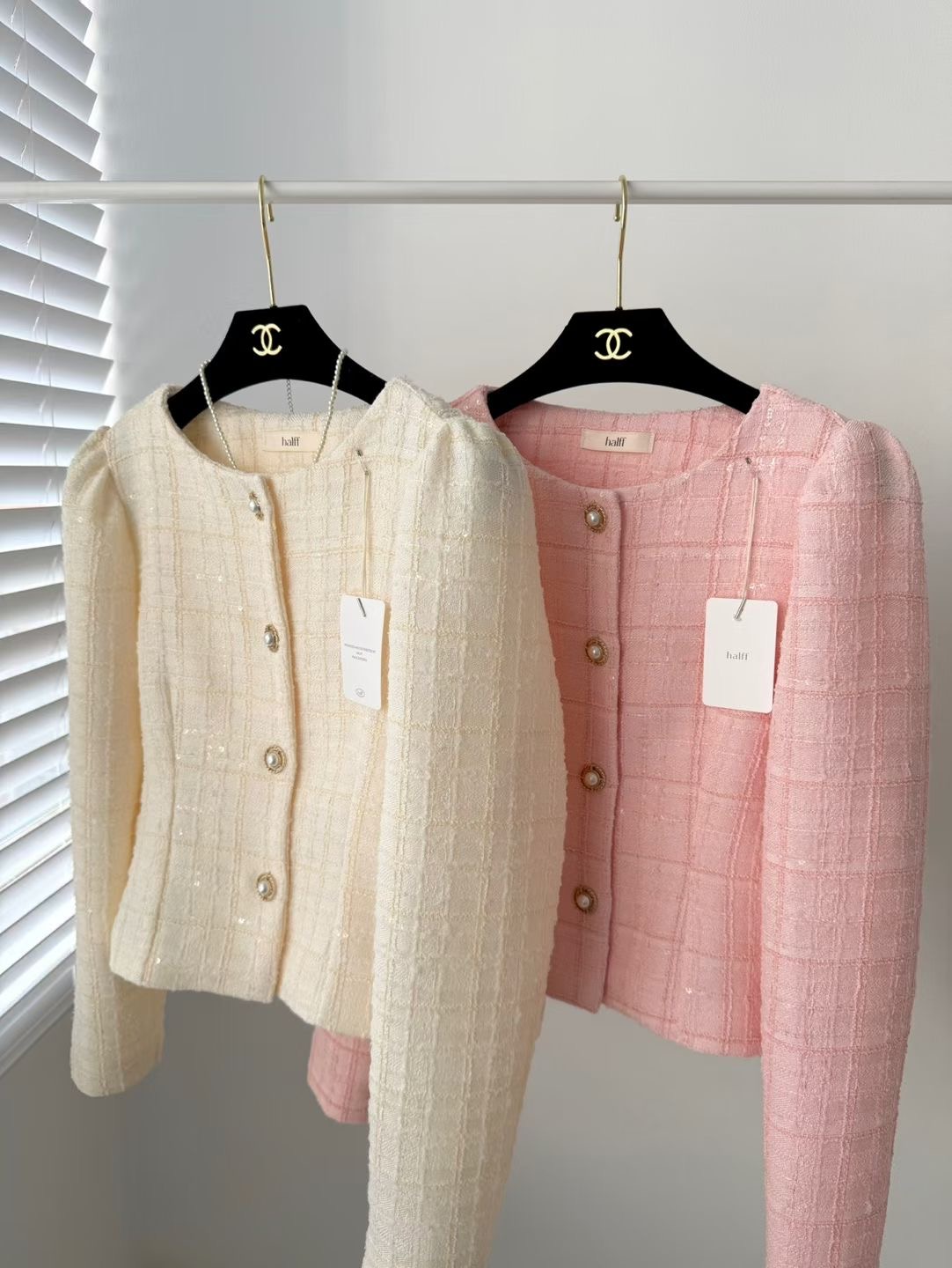 HALFF韓國直郵女士新品人氣熱賣時尚休閑真品夾克不含配飾HALFF-2件起夾克圖色2左二色