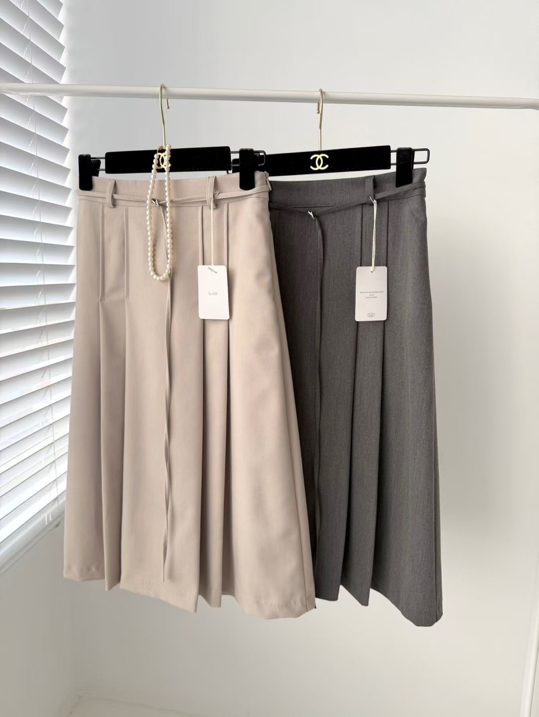 HALFF東大門實拍女士新款人氣熱賣職業真品推薦長裙不含配飾HALFF-2件起長裙圖色2左二色