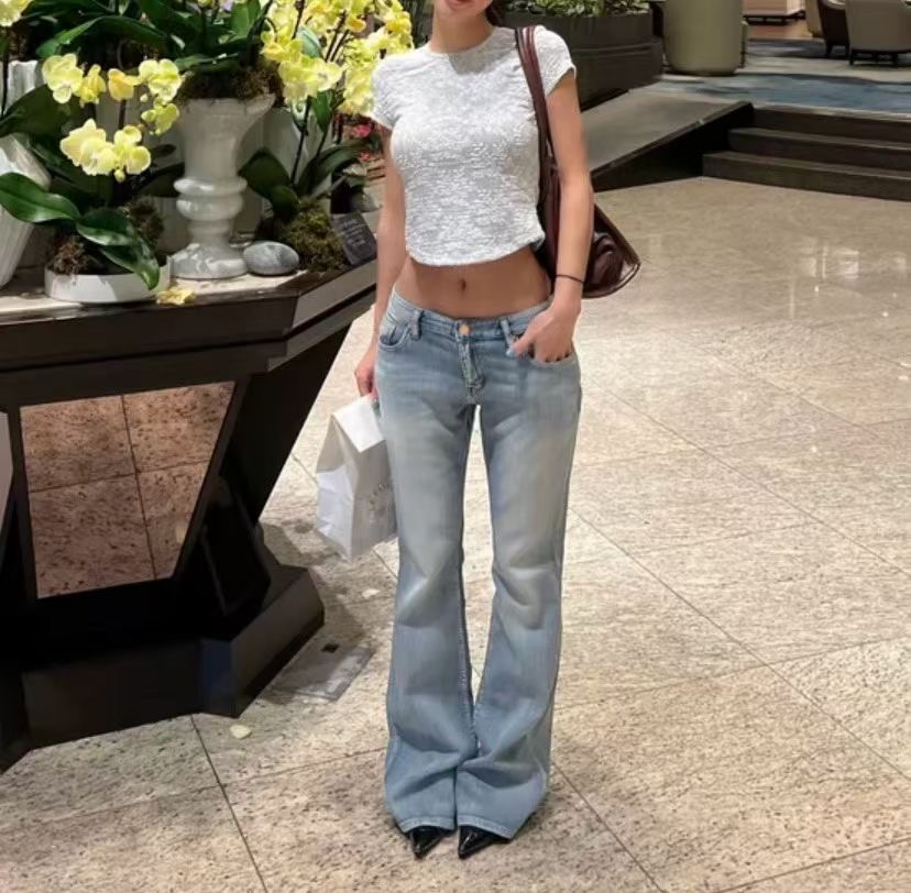 JJIM東大門實拍女士新款26春夏真品熱賣推薦休閑時尚牛仔褲JJIM牛仔褲