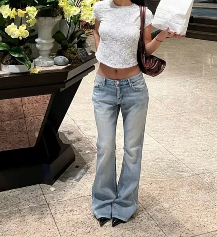 JJIM東大門實拍女士新款26春夏真品熱賣推薦休閑時尚牛仔褲JJIM牛仔褲