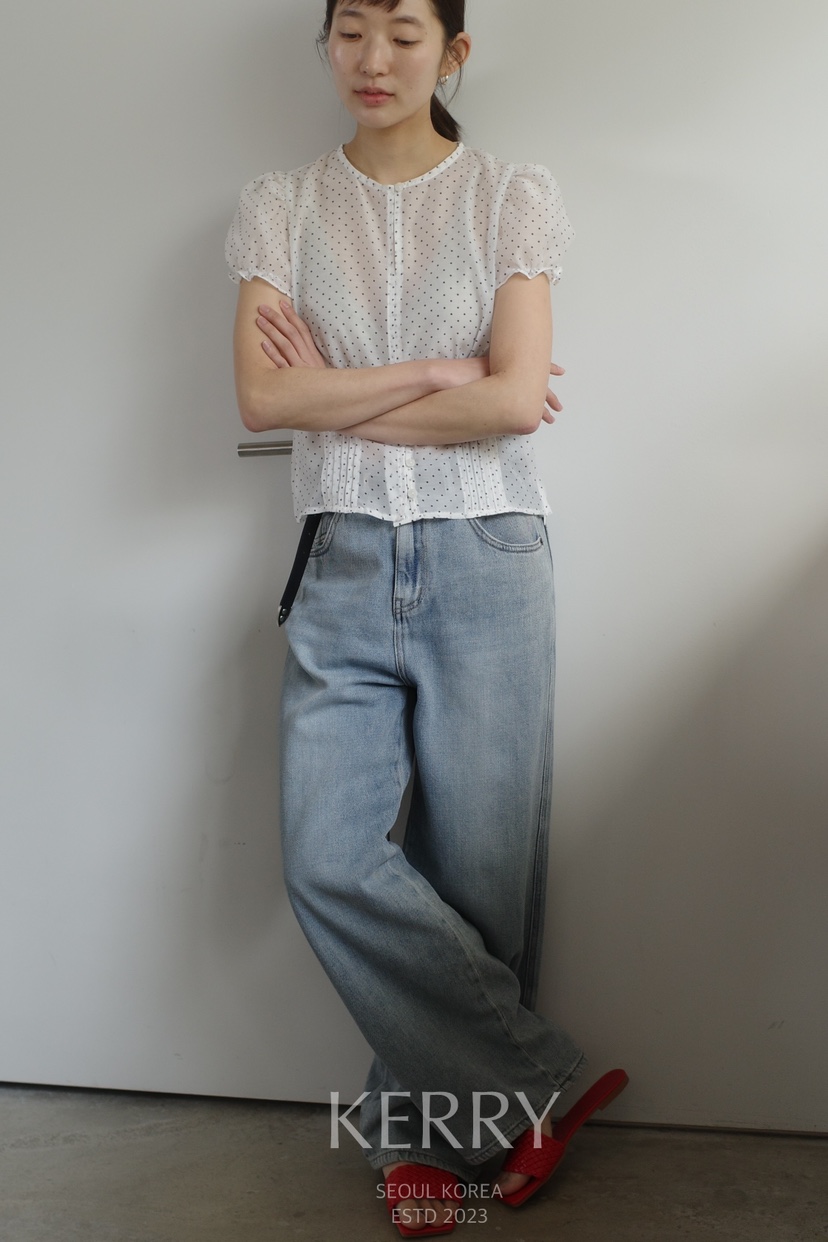 KERRY韓國代購女裝新款人氣26春夏休閑時尚真品襯衫蕾絲衫KERRY襯衫/蕾絲衫