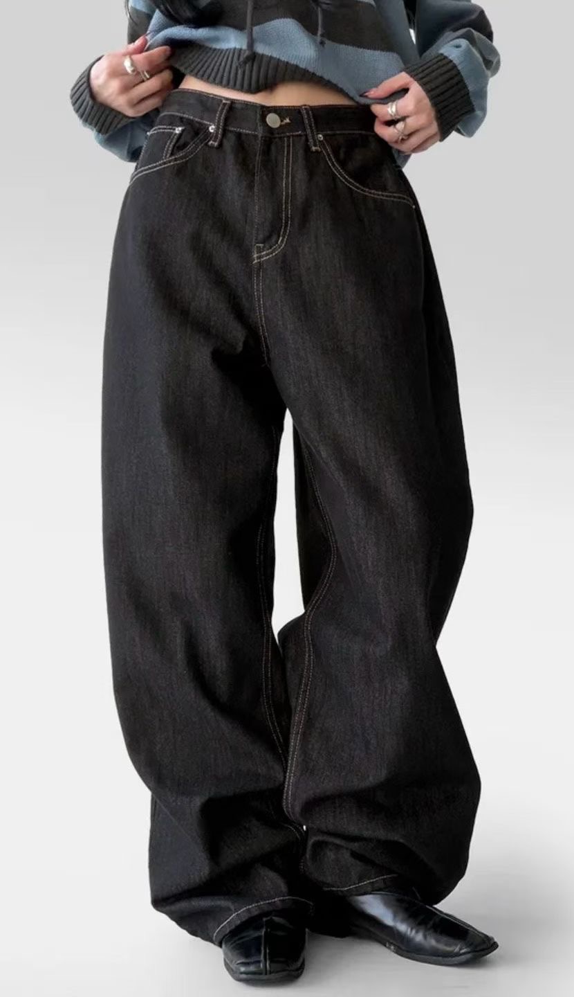 JJIM東大門直郵女士新品真品人氣休閑時尚熱賣推薦牛仔褲JJIM牛仔褲圖色1