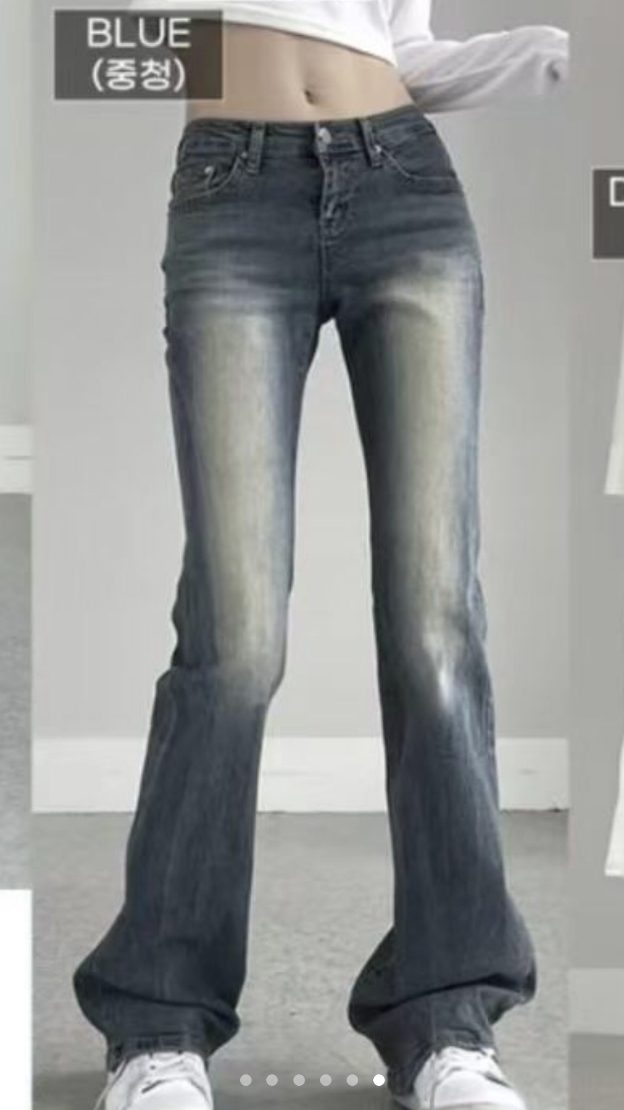 JJIM韓國代購女士新款人氣時尚熱賣真品職業26春夏牛仔褲JJIM牛仔褲圖色2