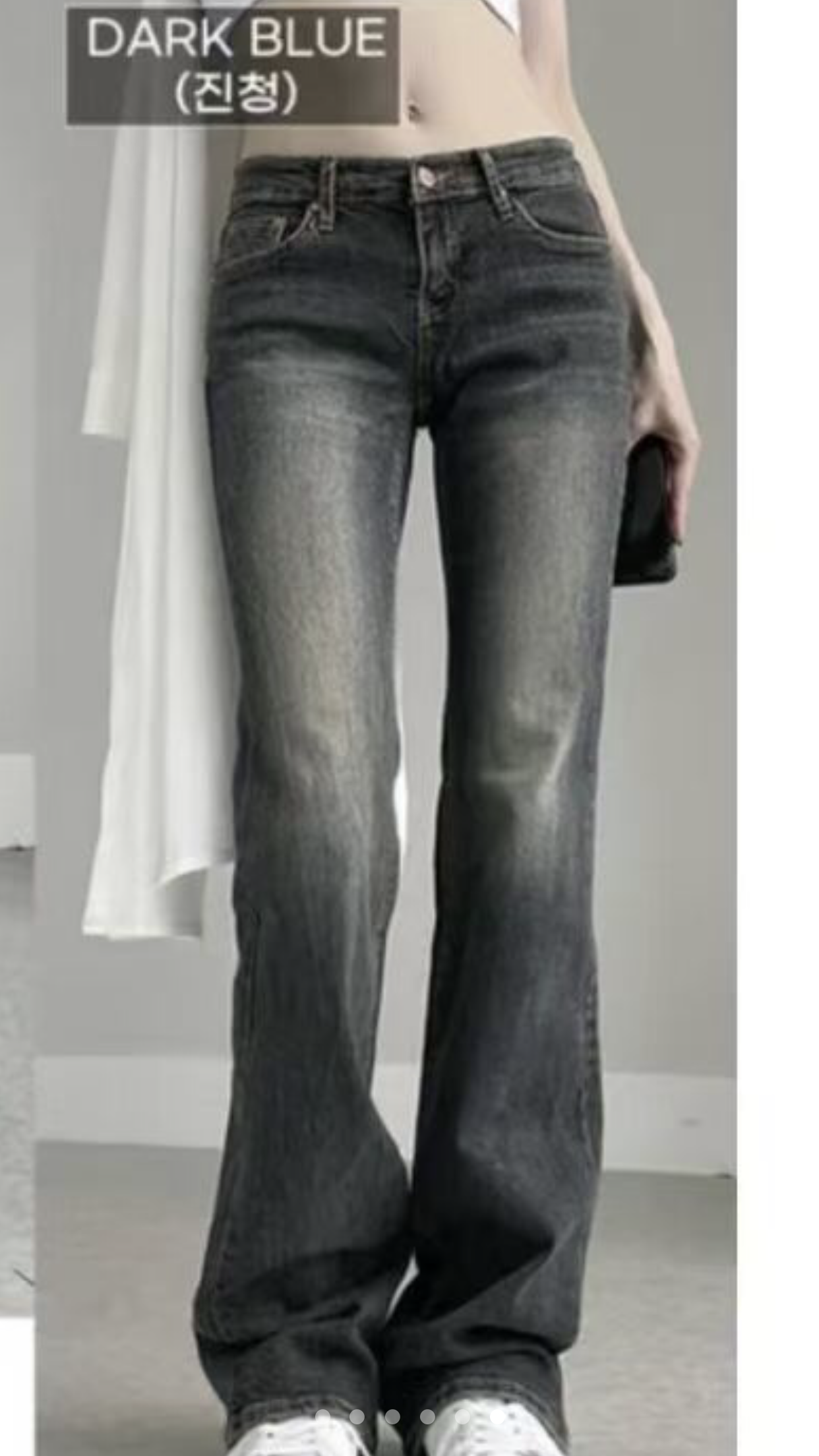 JJIM韓國代購女士新款人氣時尚熱賣真品職業26春夏牛仔褲JJIM牛仔褲圖色3