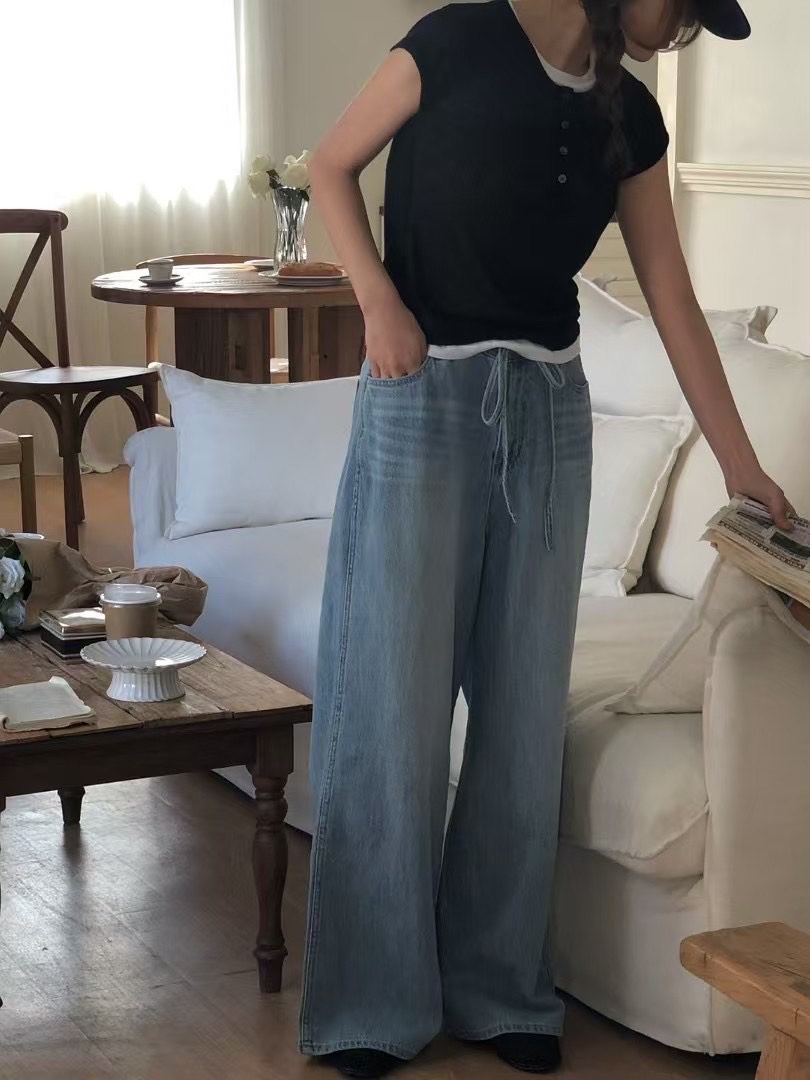 ONDO-P韓國代購女裝新品26春夏人氣職業熱賣休閑推薦牛仔褲ONDO-P牛仔褲