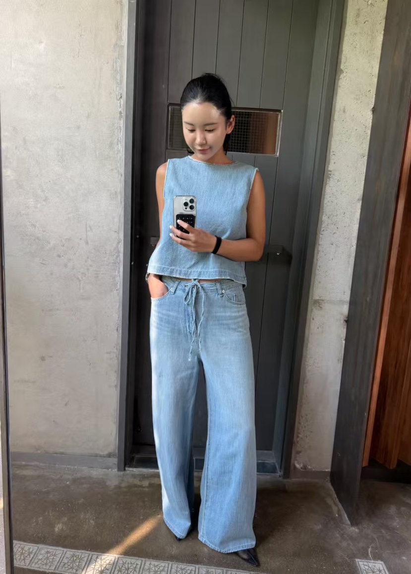 ONDO-P韓國代購女裝新品26春夏人氣職業熱賣休閑推薦牛仔褲ONDO-P牛仔褲