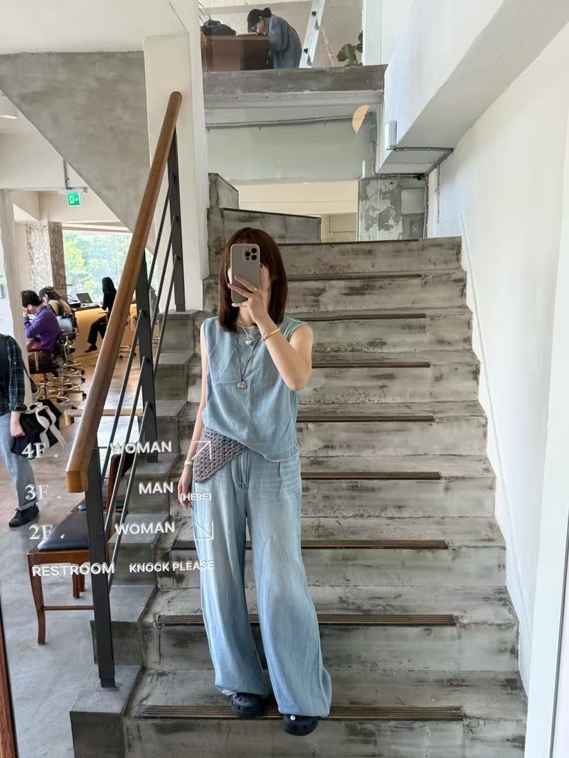 ONDO-P韓國代購女裝新品26春夏人氣職業熱賣休閑推薦牛仔褲ONDO-P牛仔褲