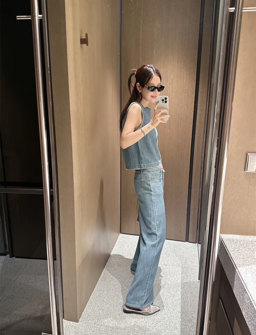 ONDO-P韓國代購女裝新品26春夏人氣職業熱賣休閑推薦牛仔褲ONDO-P牛仔褲