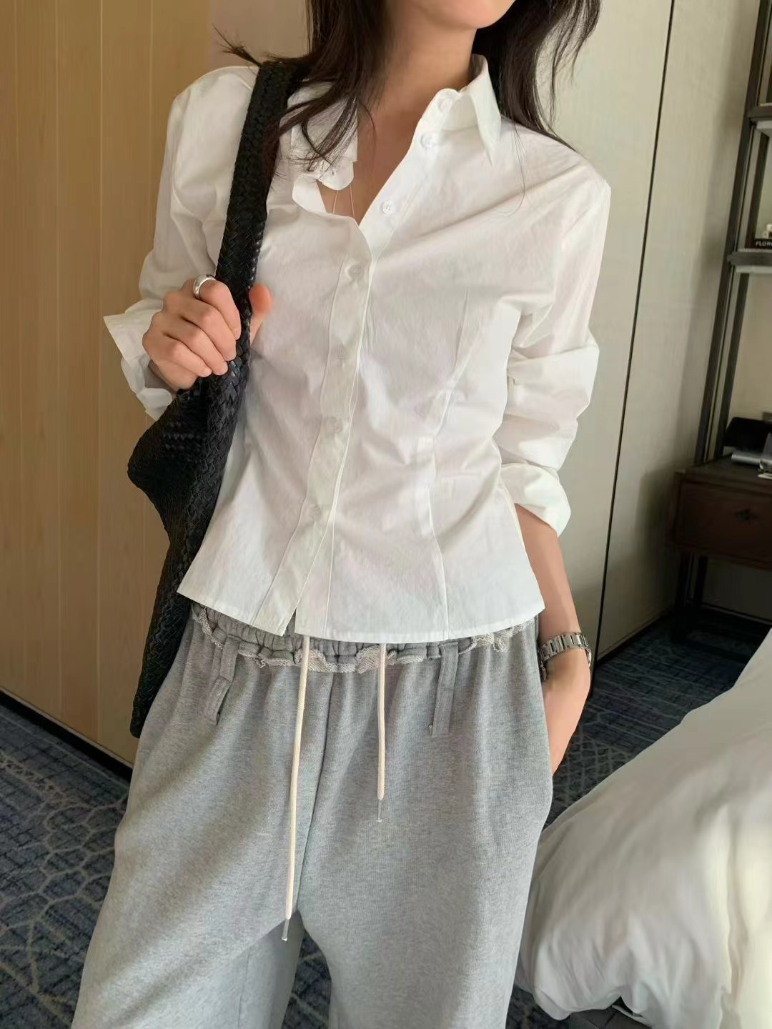 WELL ROW-T/WEARRAW東大門代購女士新品真品襯衫蕾絲衫WELL ROW-T/WEARRAW襯衫/蕾絲衫