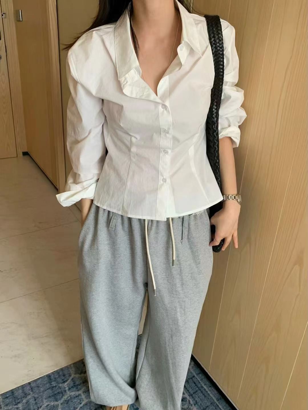 WELL ROW-T/WEARRAW東大門代購女士新品真品襯衫蕾絲衫WELL ROW-T/WEARRAW襯衫/蕾絲衫圖色1