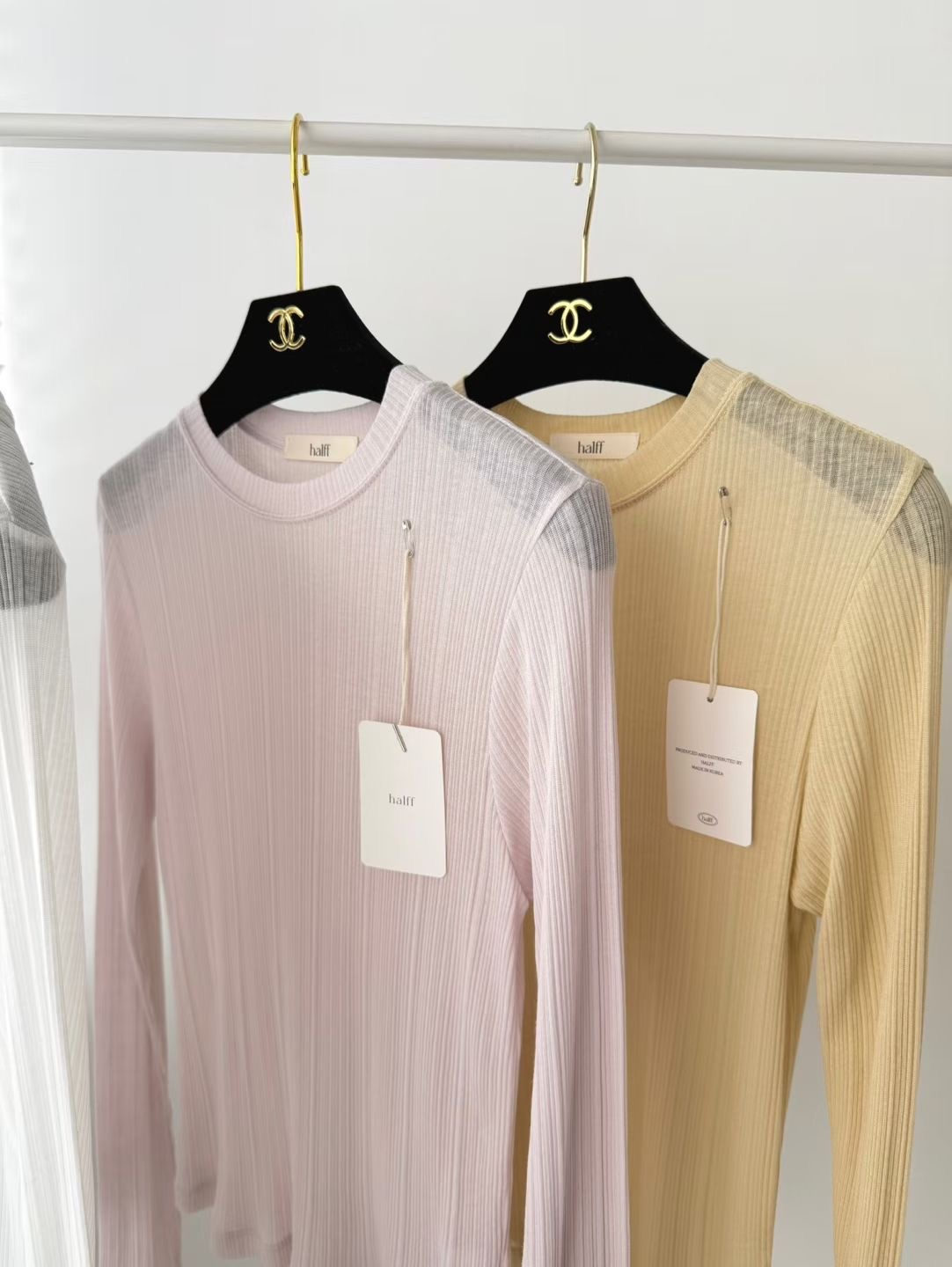 HALFF東大門直郵女士新品職業推薦真品熱賣長袖T恤不含配飾HALFF-2件起長袖T恤