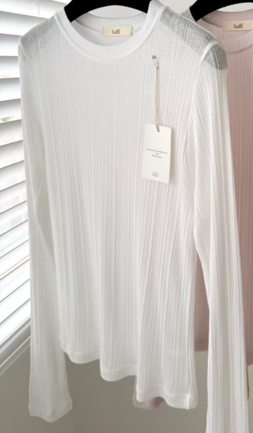 HALFF東大門直郵女士新品職業推薦真品熱賣長袖T恤不含配飾HALFF-2件起長袖T恤圖色1