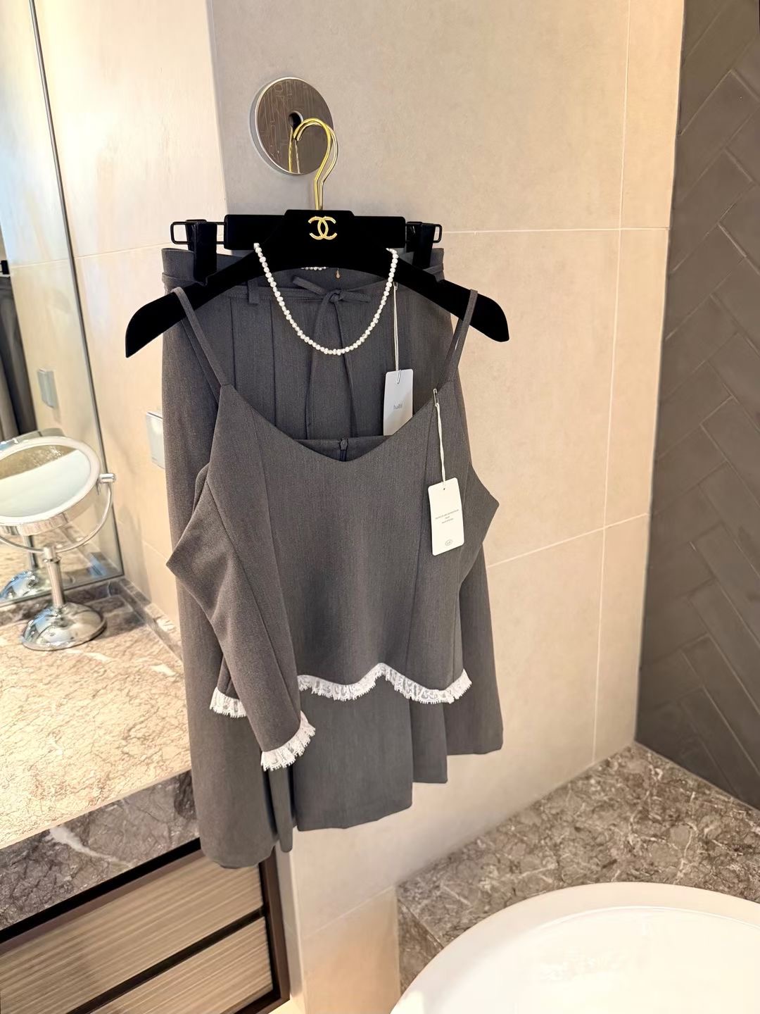 HALFF東大門直郵女士新款真品人氣職業休閑熱賣套裝不含配飾HALFF-2件起套裝圖色2