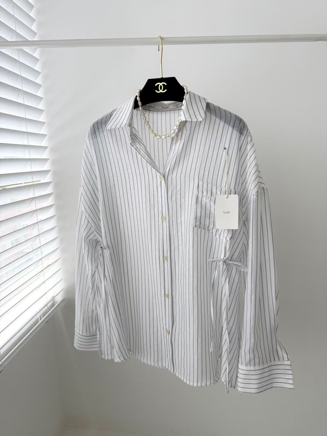 HALFF韓國直郵女士新品熱賣時尚人氣職業襯衫蕾絲衫不含配飾HALFF-2件起襯衫/蕾絲衫圖色3