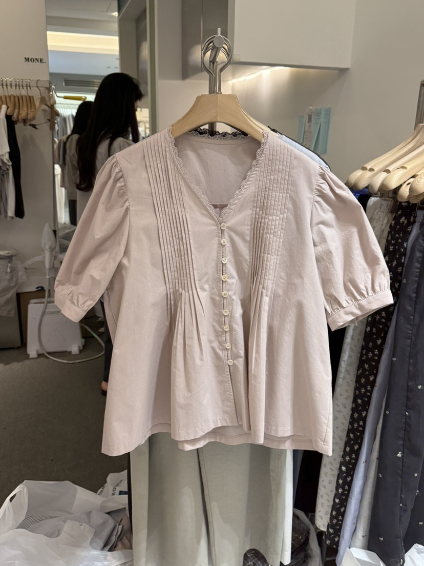 MONE-A東大門直郵女裝新品熱賣人氣時尚26春夏襯衫蕾絲衫MONE-A襯衫/蕾絲衫圖色2