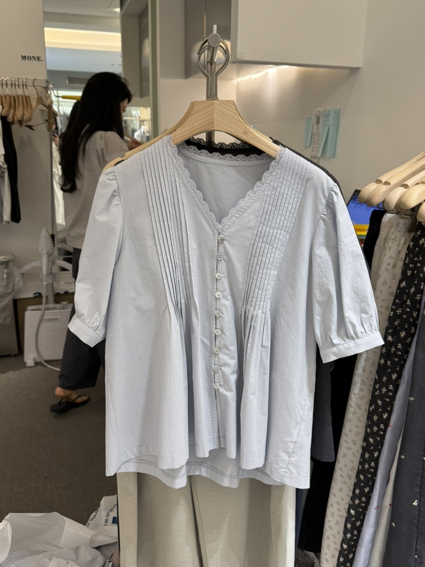 MONE-A東大門直郵女裝新品熱賣人氣時尚26春夏襯衫蕾絲衫MONE-A襯衫/蕾絲衫圖色3