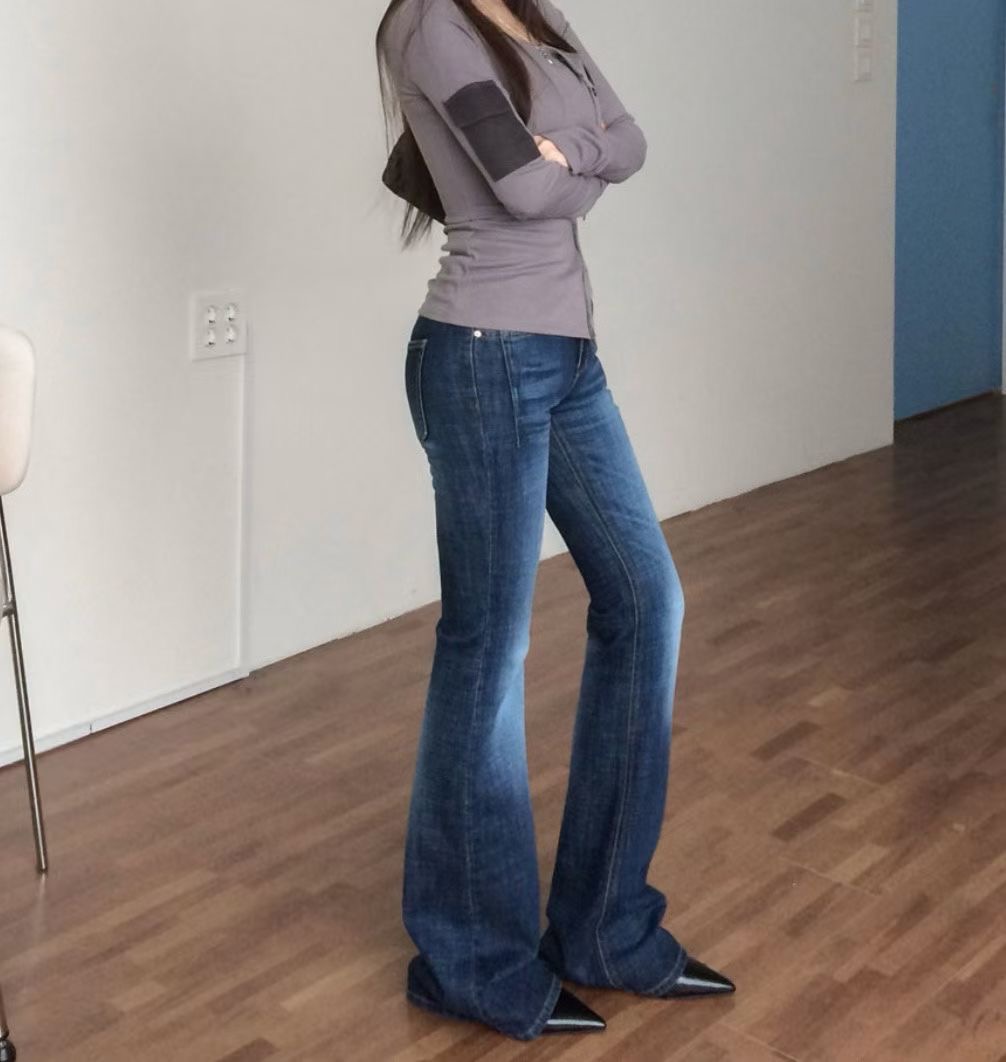 JJIM東大門直郵女裝新品時尚熱賣人氣真品休閑職業牛仔褲JJIM牛仔褲