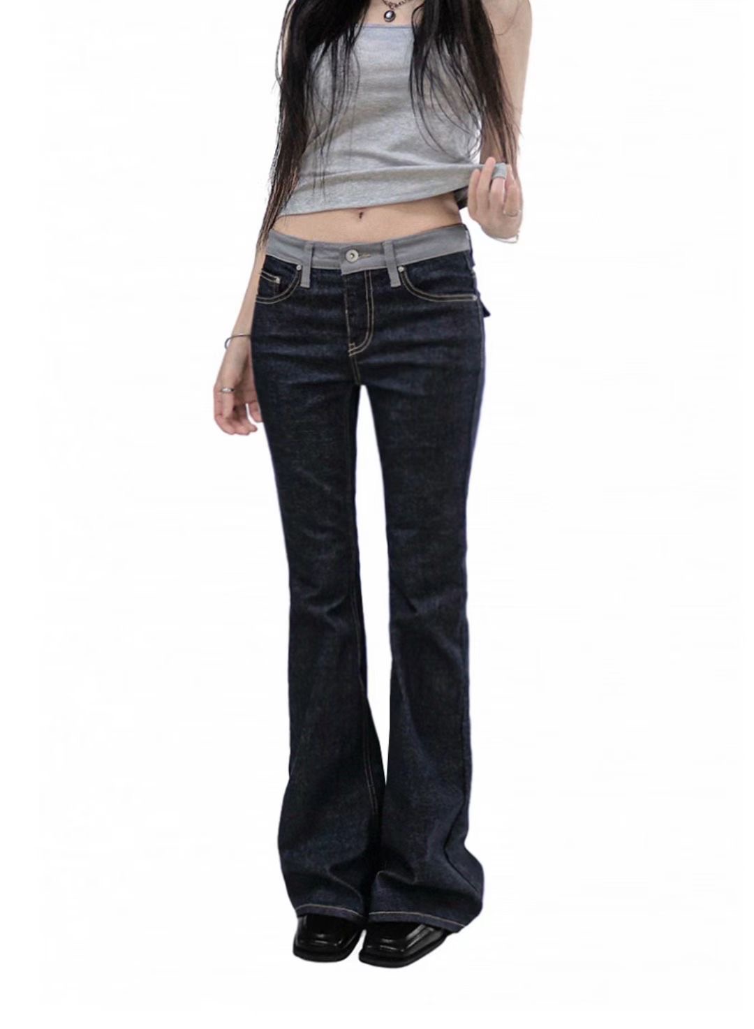 JJIM東大門實拍女士新款真品職業推薦休閑26春夏人氣牛仔褲JJIM牛仔褲