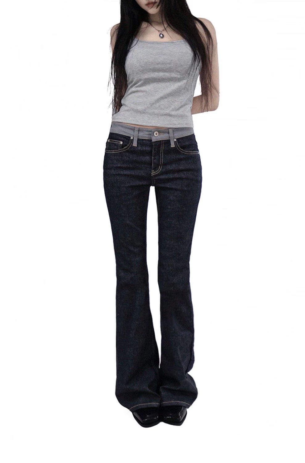 JJIM東大門實拍女士新款真品職業推薦休閑26春夏人氣牛仔褲JJIM牛仔褲